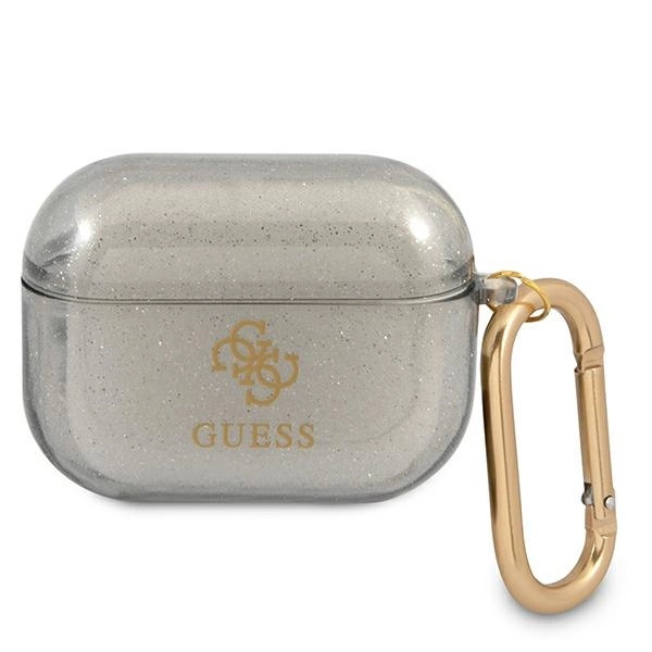 Etui Guess Glitter Collection na AirPods Pro - czarne