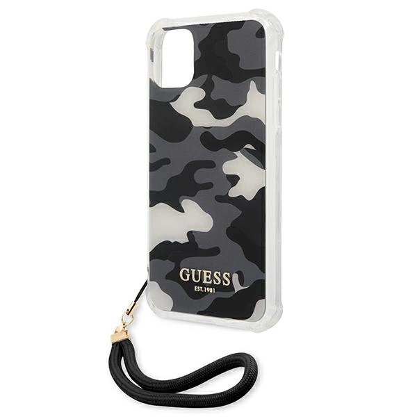 Etui Guess Camo Collection na iPhone 11 / Xr - czarne