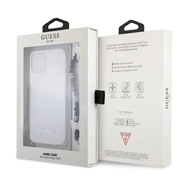 Etui Guess Black Pearl na iPhone 12 Pro Max - przezroczyste
