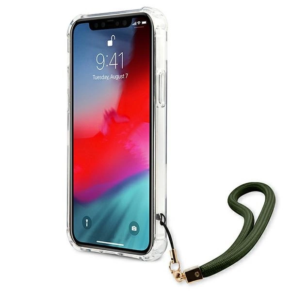 Etui Guess Camo Collection na iPhone 12 Pro Max - zielone