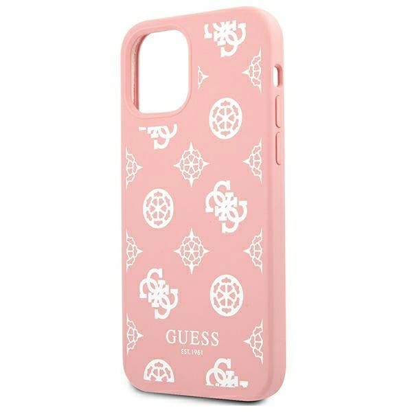 Etui Guess Peony Collection na iPhone 12 Pro Max - różowe