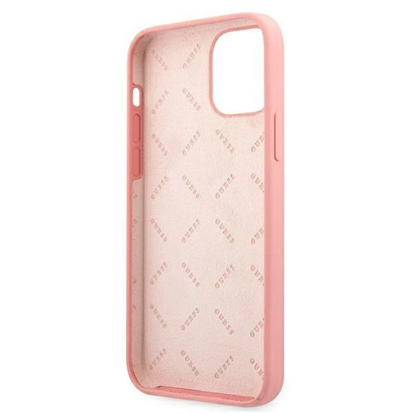 Etui Guess Peony Collection na iPhone 12 Pro Max - różowe