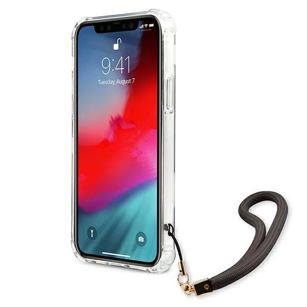 Etui Guess Marble Collection na iPhone 12 / iPhone 12 Pro - szare