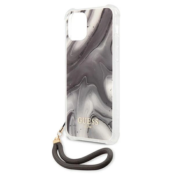 Etui Guess Marble Collection na iPhone 12 / iPhone 12 Pro - szare