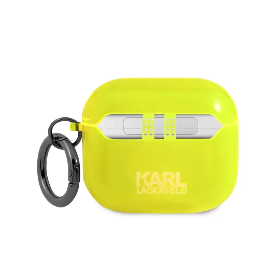 Etui Karl Lagerfeld Choupette na AirPods 3 - żółte