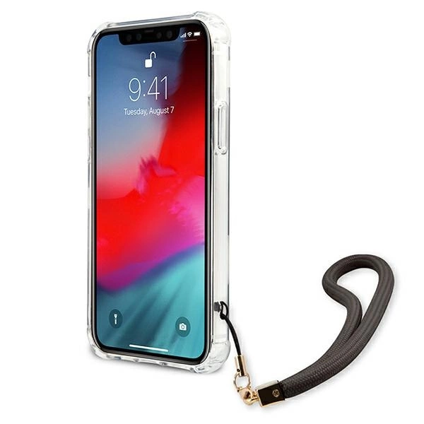 Etui Guess Marble Collection na iPhone 12 mini - szare