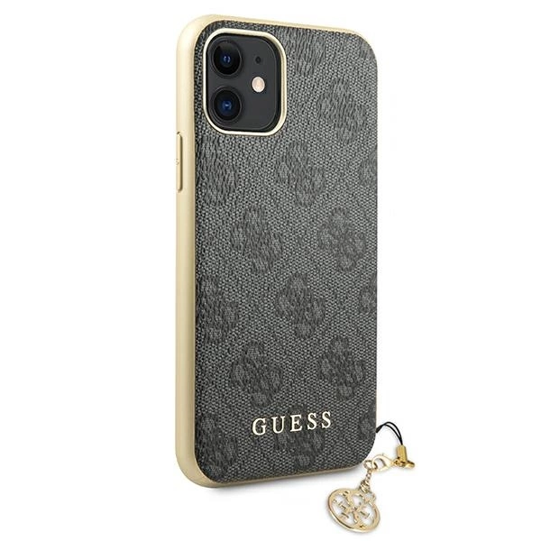 Etui Guess 4G Charms Collection na iPhone 11 / Xr - szare