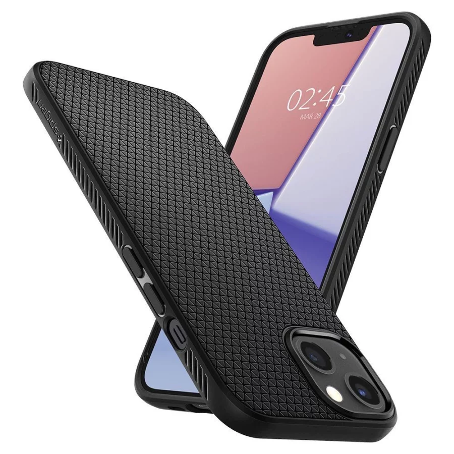 Etui Spigen Liquid Air na iPhone 13 mini - czarny mat