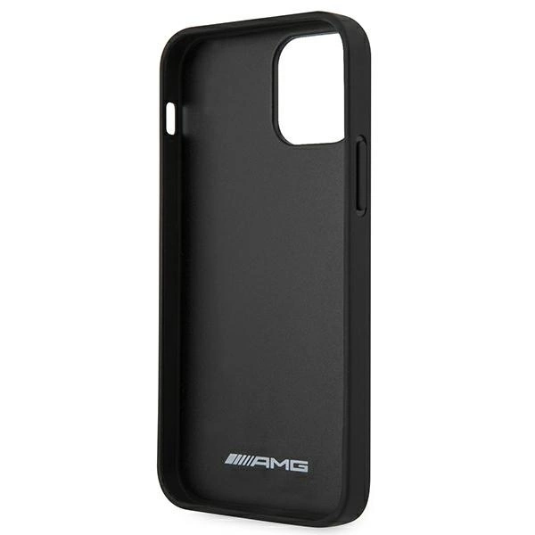 Etui AMG Leather Hot Stamped na iPhone 12 Pro Max - czarne