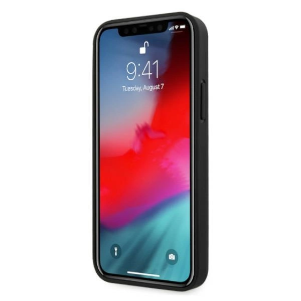 Etui BMW Leather Deboss na iPhone 12 Pro Max - czarne