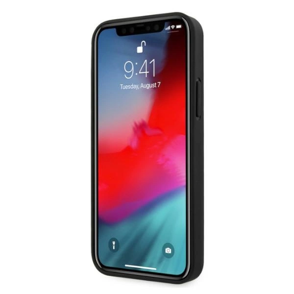Etui BMW Leather Perforate Sides na iPhone 12 / iPhone 12 Pro - czarne