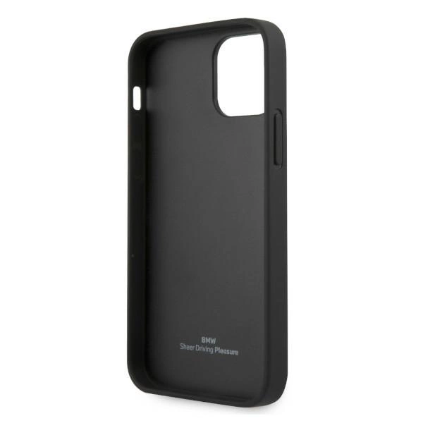 Etui BMW Leather Curve Perforate na iPhone 12 / iPhone 12 Pro - czerwone