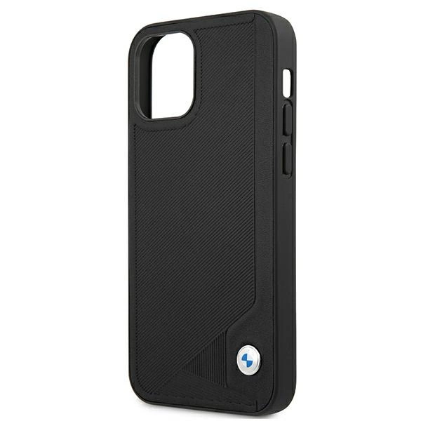 Etui BMW Leather Deboss na iPhone 12 mini - czarne