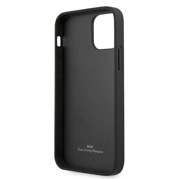 Etui BMW Leather Deboss na iPhone 12 mini - czarne