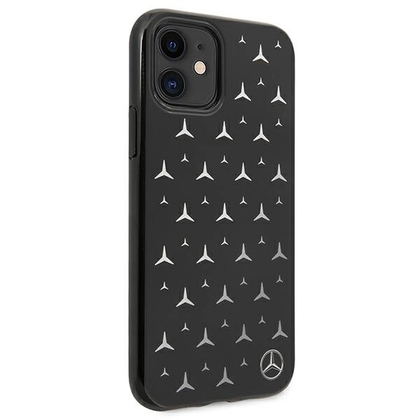 Etui Mercedes Silver Stars Pattern na iPhone 11 / Xr - czarne