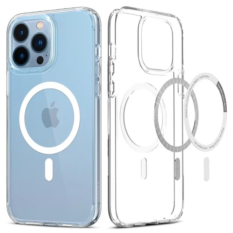 Etui Spigen Ultra Hybrid Mag z MagSafe na iPhone 13 Pro - białe