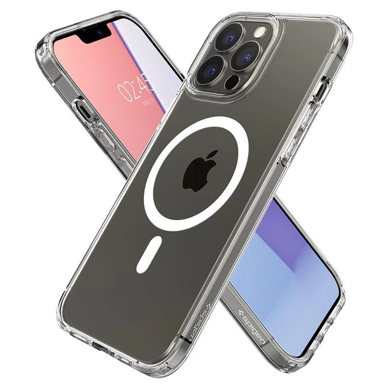 Etui Spigen Ultra Hybrid Mag z MagSafe na iPhone 13 Pro - białe
