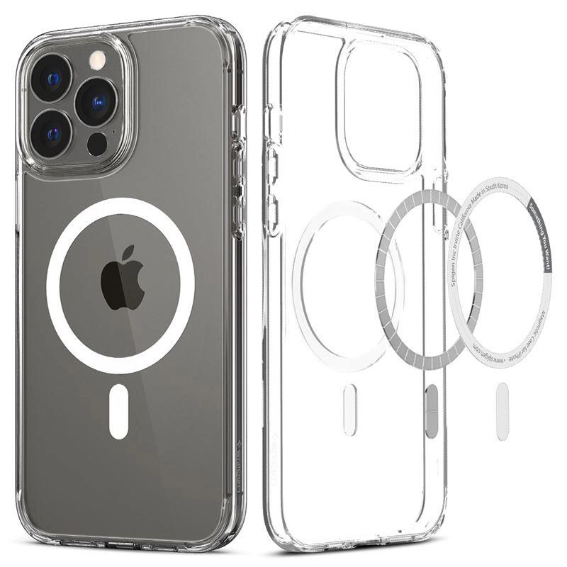 Etui Spigen Ultra Hybrid Mag z MagSafe na iPhone 13 Pro Max - białe