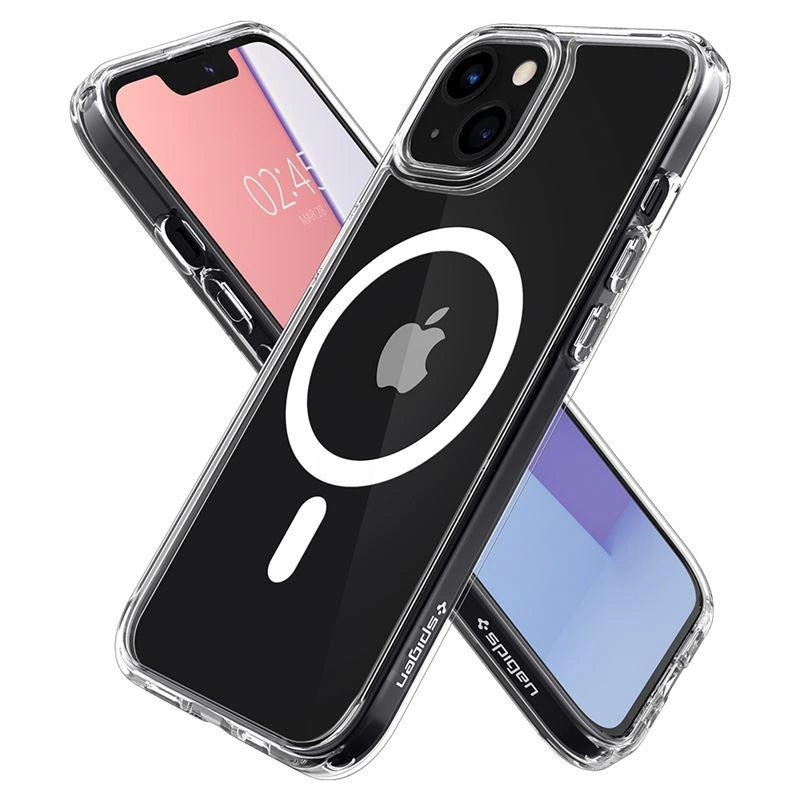 Etui Spigen Ultra Hybrid Mag z MagSafe na iPhone 13 - białe
