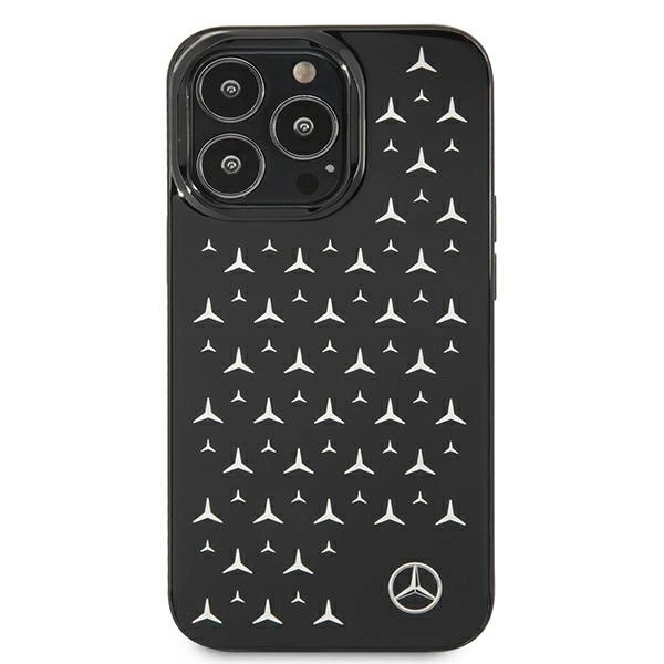 Etui Mercedes Silver Stars Pattern na iPhone 13 Pro / iPhone 13 - czarne