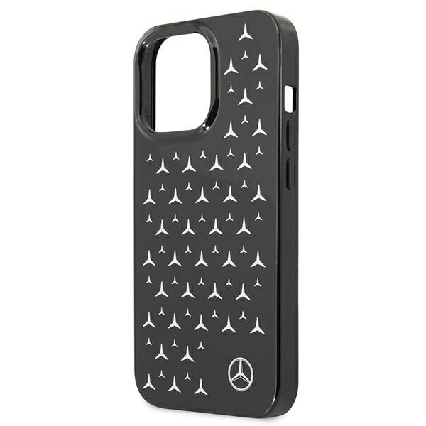 Etui Mercedes Silver Stars Pattern na iPhone 13 Pro / iPhone 13 - czarne
