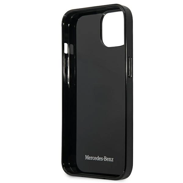Etui Mercedes Silver Stars Pattern na iPhone 13 mini - czarne