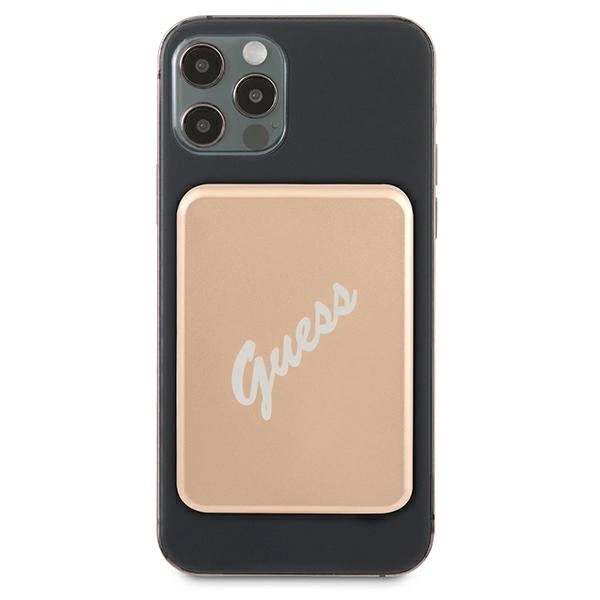 Powerbank indukcyjny Guess 3000mAh 5W z MagSafe - złoty