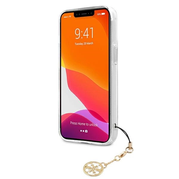 Etui Guess 4G Charms Collection na iPhone 13 mini - przezroczyste