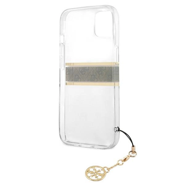 Etui Guess 4G Charms Collection na iPhone 13 mini - przezroczyste