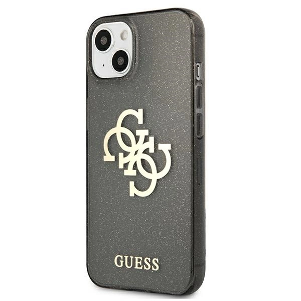 Etui Guess Glitter 4G Big Logo na iPhone 13 mini - czarne