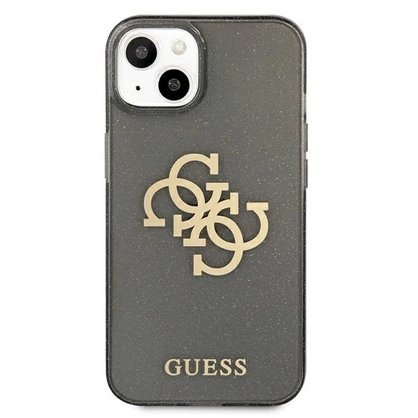 Etui Guess Glitter 4G Big Logo na iPhone 13 mini - czarne