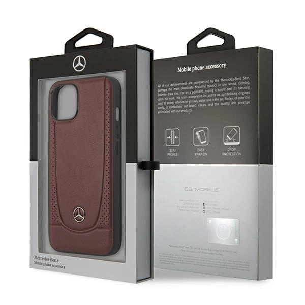 Etui Mercedes Urban Line na iPhone 13 mini - czerwone