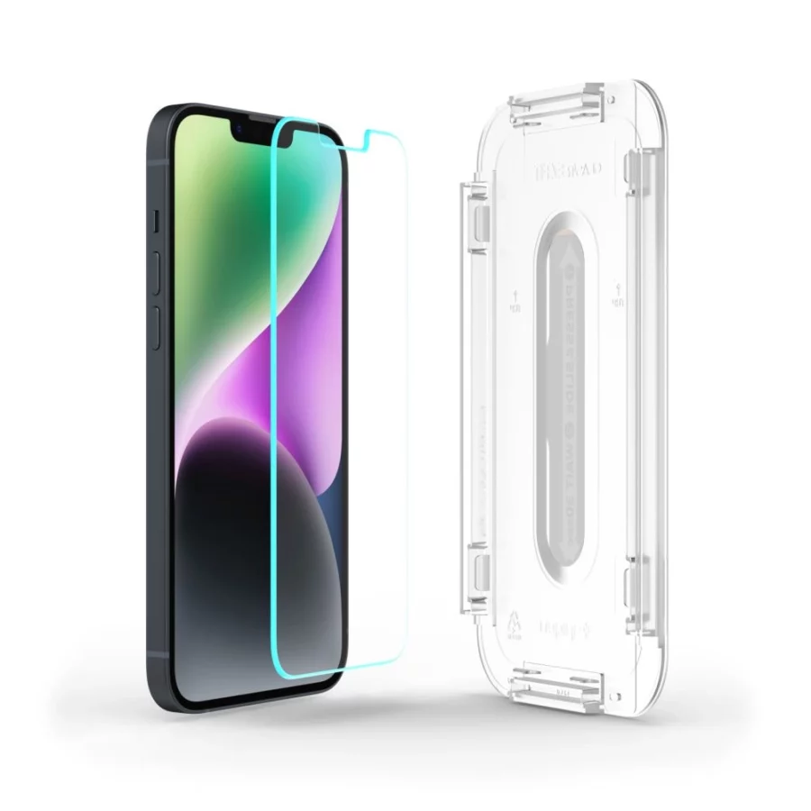 Szkło hartowane Spigen Glas.tR EZ Fit na iPhone 13 / 13 Pro / 14 / 16e / 17e