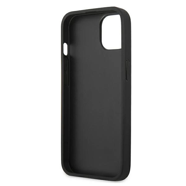 Etui Karl Lagerfeld Leather Ikonik Karl's Head Metal na iPhone 13 mini - czarne