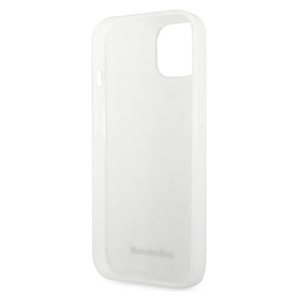 Etui Mercedes Silver Stars Pattern na iPhone 13 mini - białe