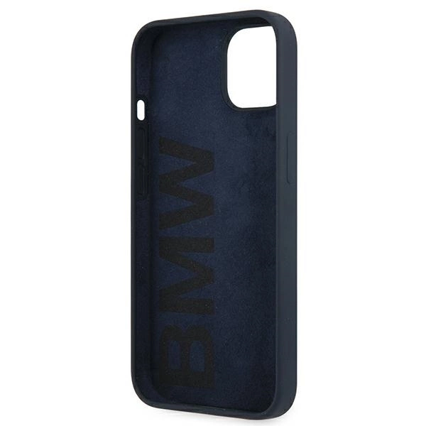 Etui BMW Silicone Signature na iPhone 13 mini - granatowe