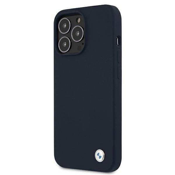 Etui BMW Silicone Signature na iPhone 13 Pro Max 6,7" - granatowe