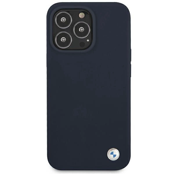 Etui BMW Silicone Signature na iPhone 13 Pro Max 6,7" - granatowe
