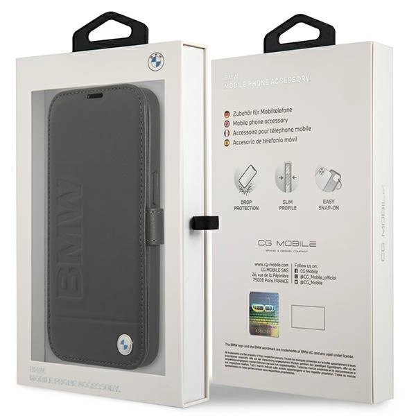 Etui BMW Signature na iPhone 13 mini - czarne