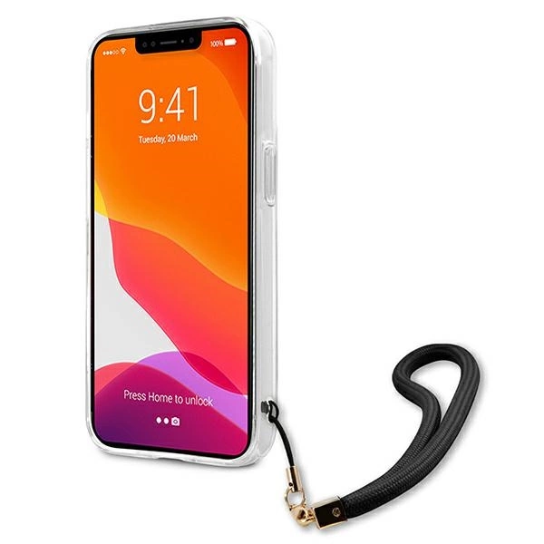 Etui Guess Camo Strap Collection na iPhone 13 Pro / iPhone 13 - czarne