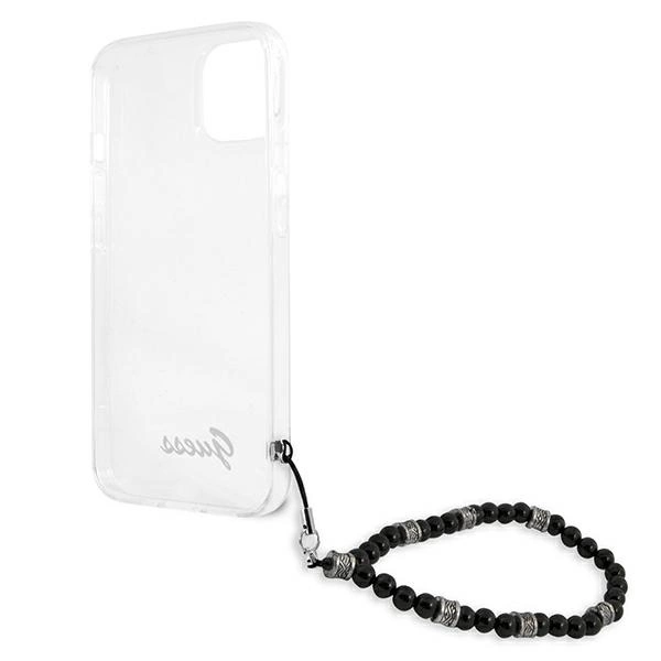 Etui Guess Black Pearl na iPhone 13 - przezroczyste