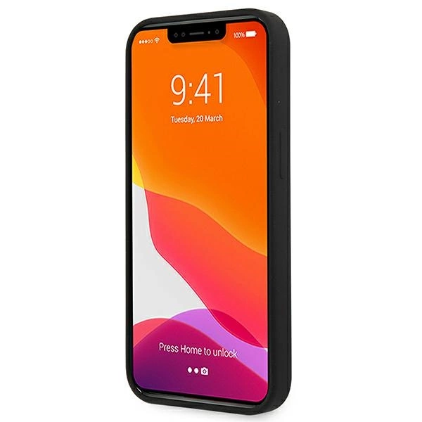 Etui Guess Silicone 4G Logo na iPhone 13 mini - czarne