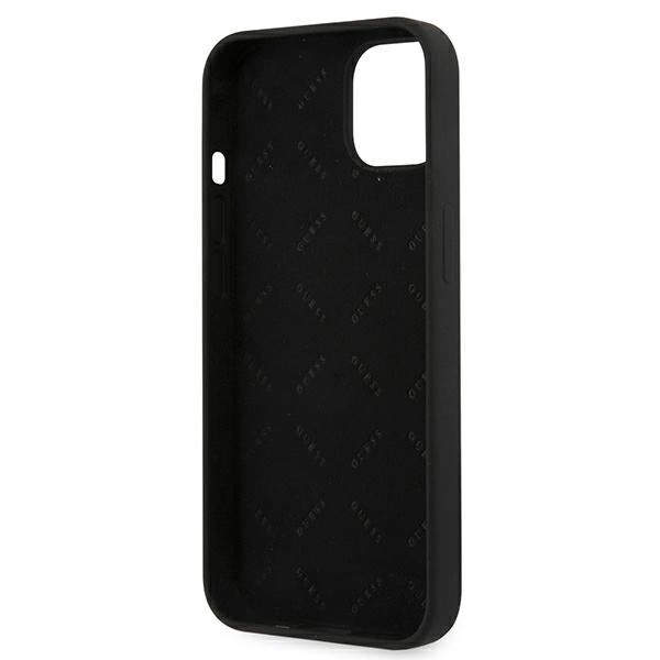 Etui Guess Silicone 4G Logo na iPhone 13 mini - czarne