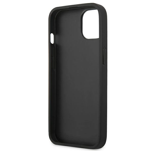 Etui Guess Saffiano Strap na iPhone 13 mini - szare