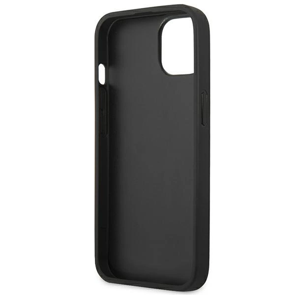 Etui Guess Saffiano 4G Metal Logo na iPhone 13 mini - niebieskie