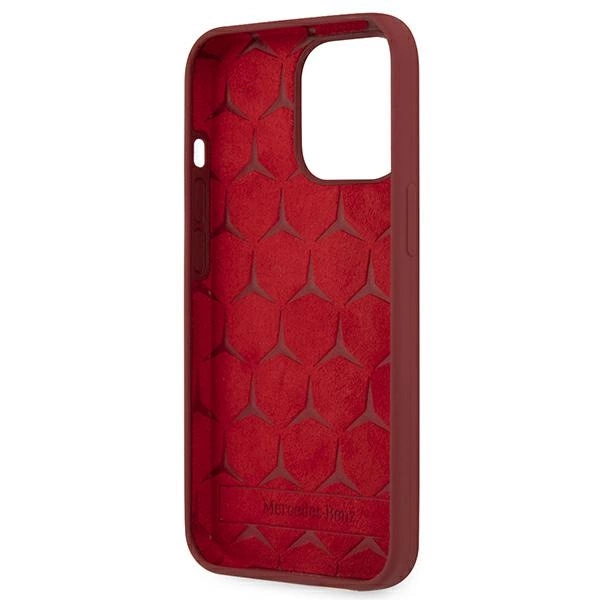 Etui Mercedes Silicone Line na iPhone 13 Pro / iPhone 13 - czerwone