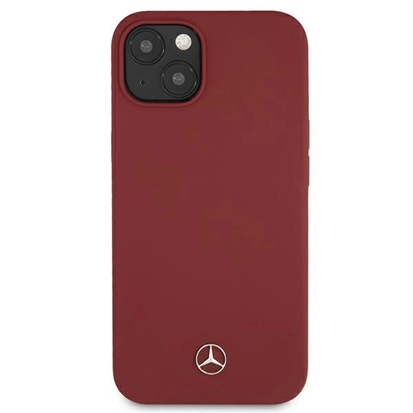 Etui Mercedes Silicone Line na iPhone 13 - czerwone