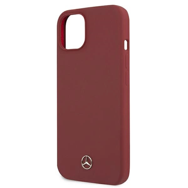 Etui Mercedes Silicone Line na iPhone 13 - czerwone