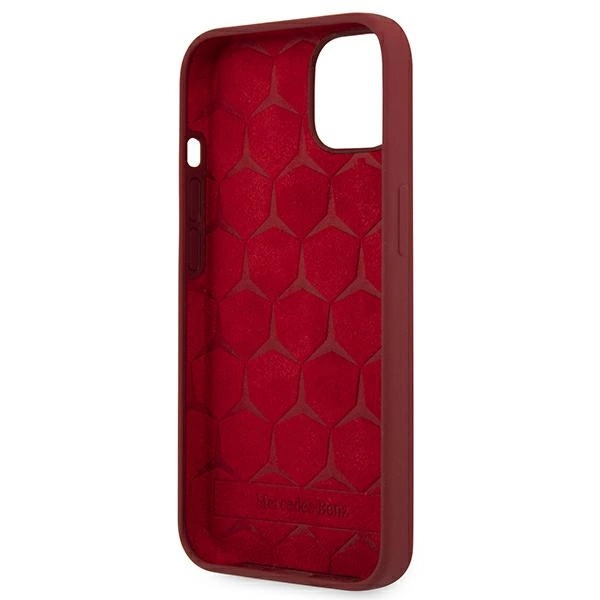 Etui Mercedes Silicone Line na iPhone 13 - czerwone