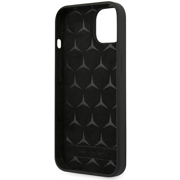Etui Mercedes Silicone Line na iPhone 13 mini - czarne